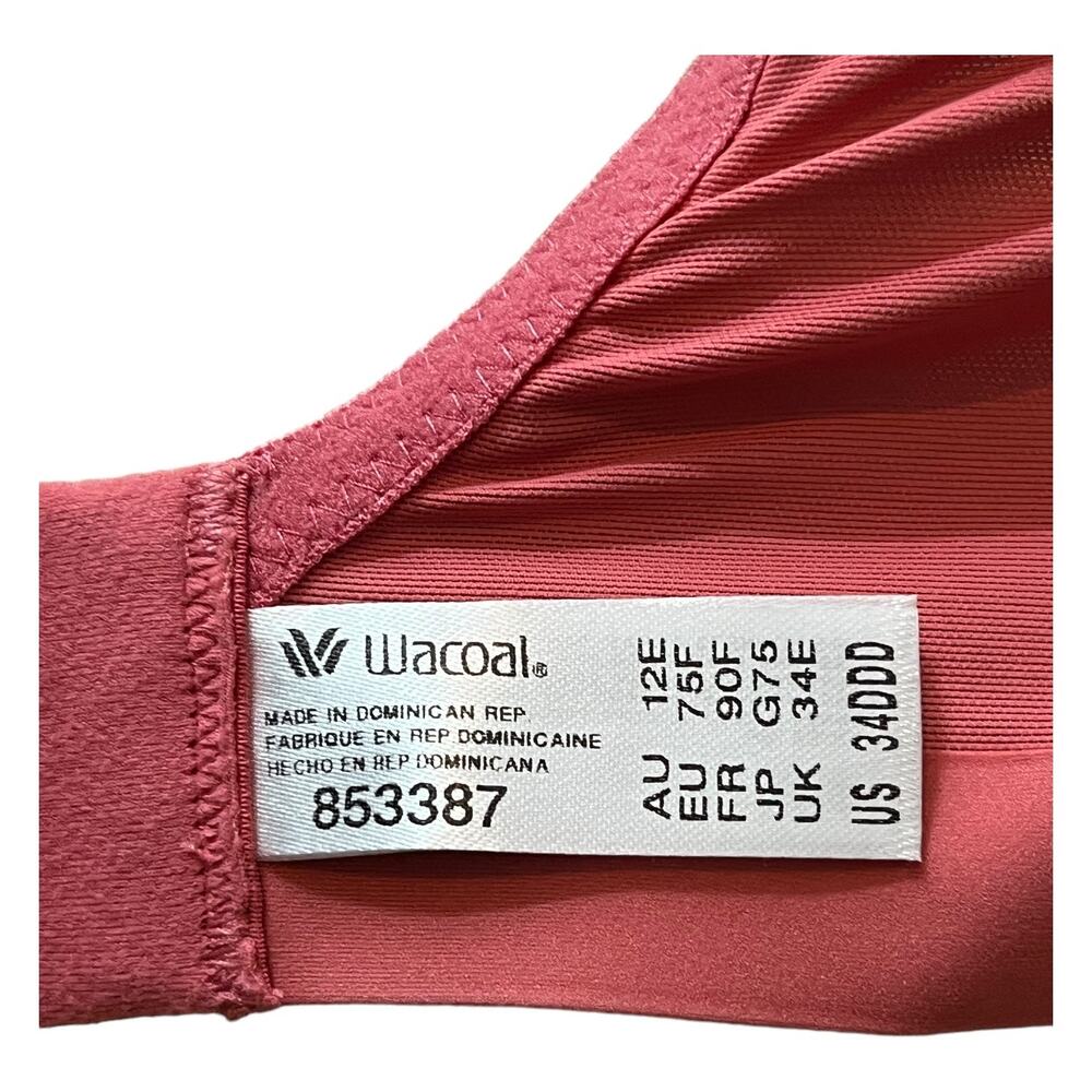 Wacoal t-shirt Bra 853387 Shape Revelation Shallow Top size 34DDD 34F - Picture 4 of 6